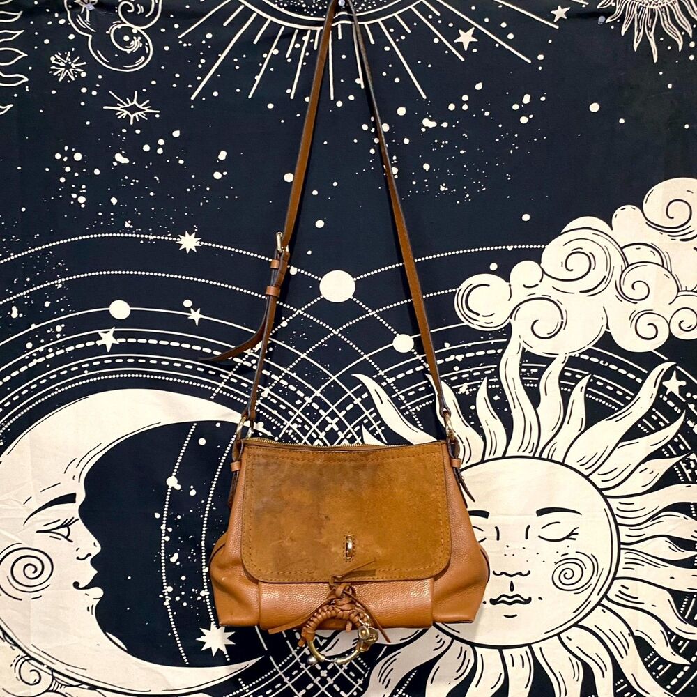 Chloe Brown Leather Crossbody Bag